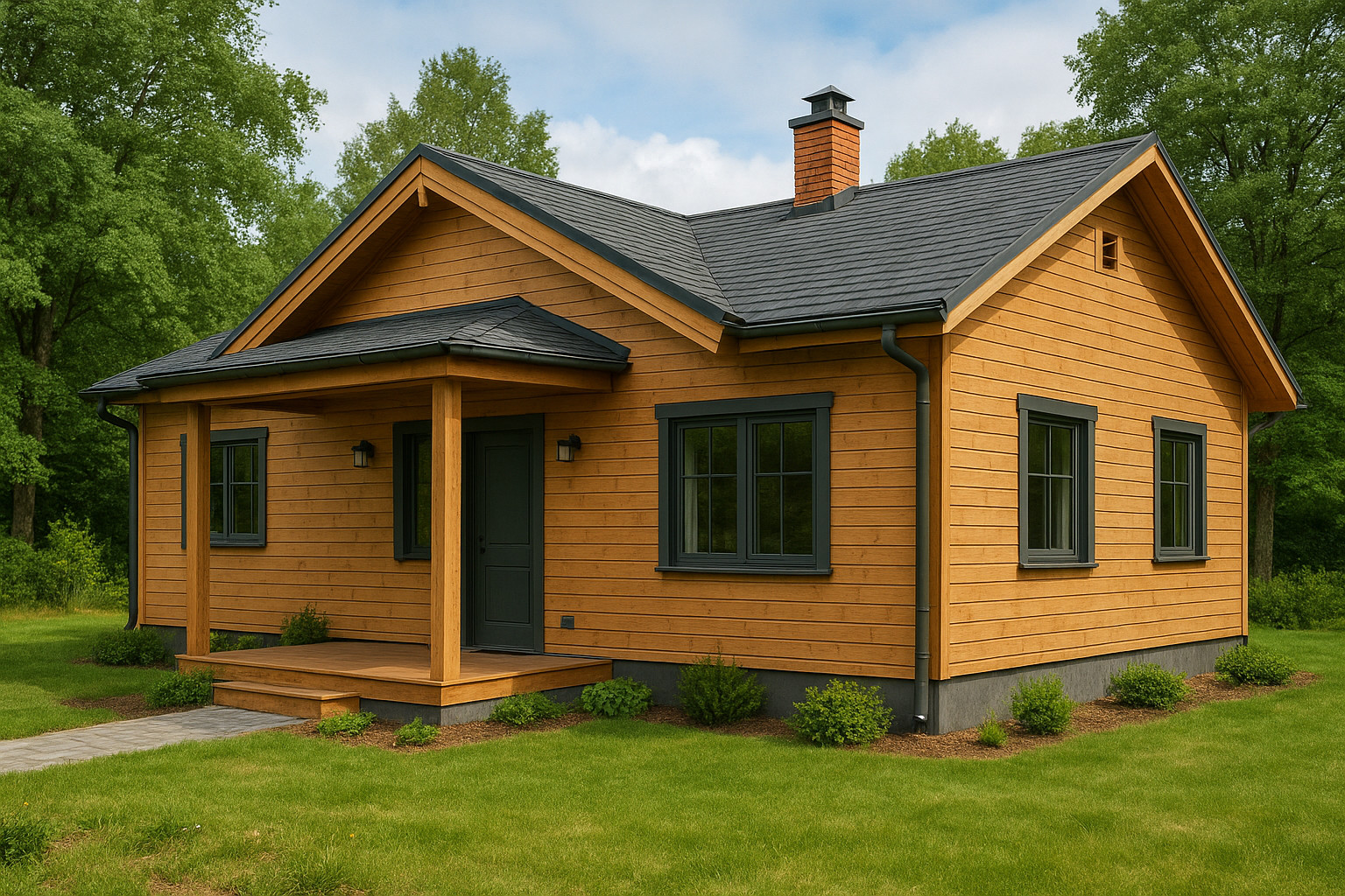 Gotowe domy szkieletowe całoroczne